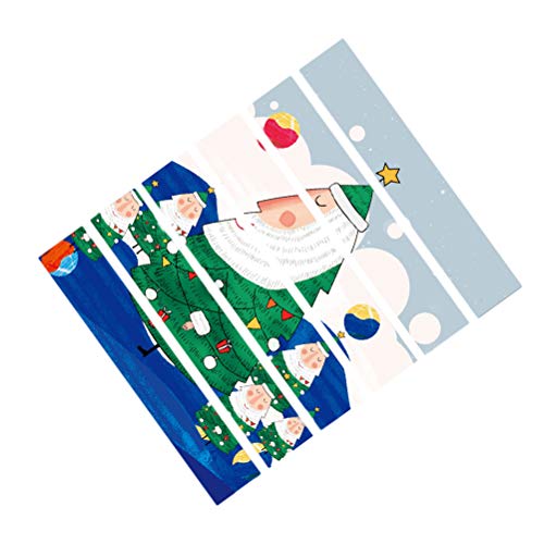 Adesivo de parede de papel de parede 3D Amosfun para decoração de pinheiro de árvore de neve autoade