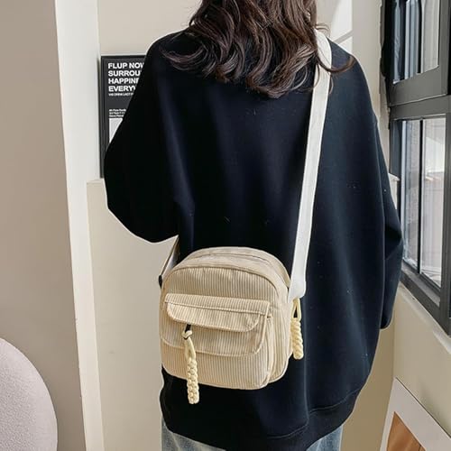 Image of Kawn Women Crossbody Bag, Aesthetic Mini Cute Purse, Shoulder Bag with Outer Pocket For Daily Use Work Travel Beaches, Portable Handbag Bag, Comfortable and Trendy Design