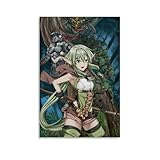 Goblin Slayer Alto Elf Archer Póster Pintura Decorativa Lienzo Arte de Pared Salón Póster Dormitorio Pintura, Arte de Pared Impresión de Imagen Moderna Decoración de Habitación Familiar 30 x 45 cm (30