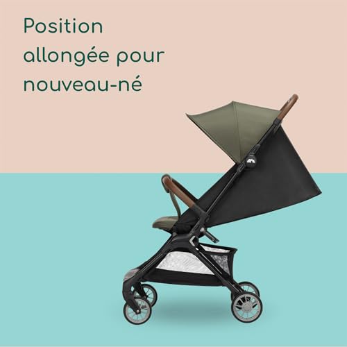 Poussette inclinable allongée Bebeconfort Zephir Mineral Green