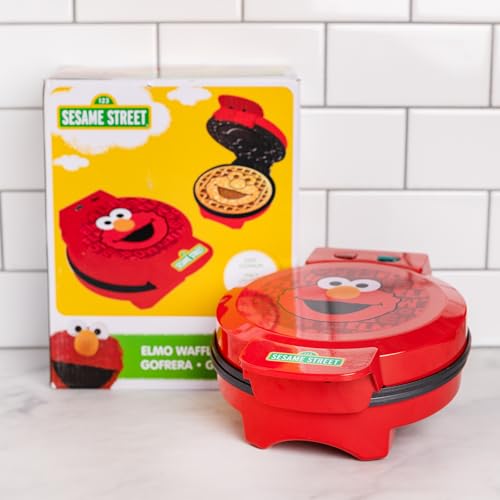 Image of Uncanny Brands Sesame Street Elmo Waffle Maker - Elmo's Face on Your Waffles