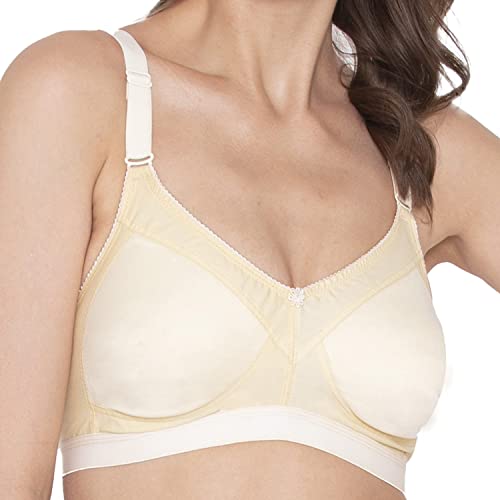 Image of SOUMINIE - Minimizer Bra - Non Padded - Cotton Rich - Broad Straps - Full Coverage - Wireless Seamless T-Shirt Bra