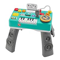 Fisher-Price Baby & Toddler Activity Table, Laugh & Learn Mix & Learn DJ Table, Musical Learning Toy with Lights & Sounds, GERMAN Version, HRB63