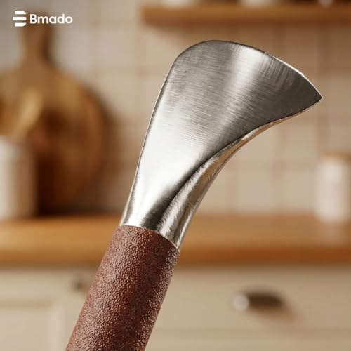 Image of Bmado Pure Premium Stainless Steel Coconut Breaker & Slicer Combo | Heavy-Duty Coconut Cracker Stick for Easy Splitting & Cutting | Durable, Rust-Resistant Kitchen Tool