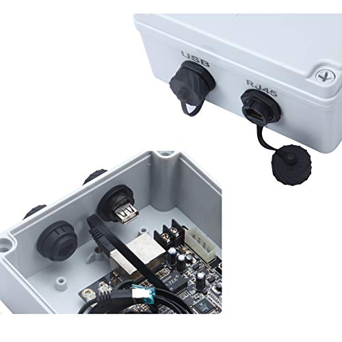 Conector impermeable RJ45 hembra para montaje en panel 6 unidades miniatura 4