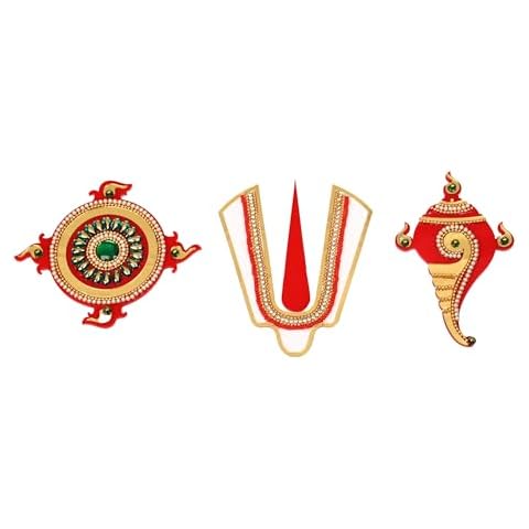 Decorative Shubh Labh Lord Vishnu Door Sticker Cover