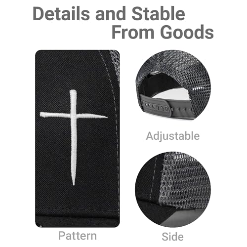 Image of Christian Hats for Men Women,Jesus Cross Hat Religious Best Gifts for Birthday /Christmas