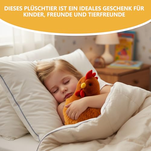 Qnvyw Plüsch Huhn Kuscheltier - Süßes Küken Spielzeug, Niedliches Spielzeug Als Geschenk Für Ostern Und Geburtstag