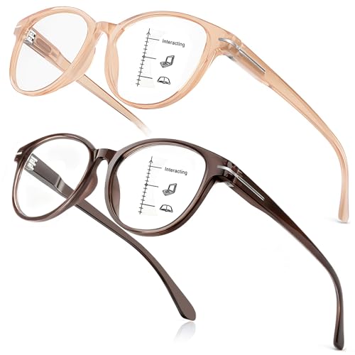 SKYOLUY Multifocus Reading Glasses for Women (2 PCS)