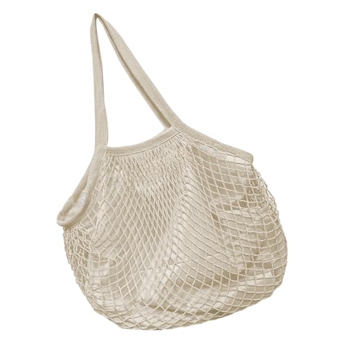 El Mejor Listado de Cubos para usar con bolsas de la compra - 5 favoritos. 41 Bolsas de Malla para la Compra - Bolsa Reutilizable De Algodón Tipo Tote - Bandolera Lavable con Asa Larga y Gran Capacidad para Organizar Frutas, Verduras y Viajes
