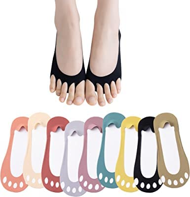 ogimi - ohh give me 4 Pairs No Show Socks Womens Low Cut Liner Socks Lace Casual No Show Non-Skid For Womens-picture-28