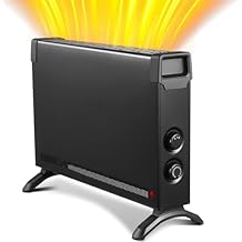 Convection Panel Heater, 1350W Freestanding Portable Electric Space Heater Full Room Quick Heat Distribution, Thermostat Adjust Electric Heaters