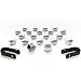 CHROME LUG NUT COVERS FOR MERCEDES - ALL MODELS - 20 PEICES