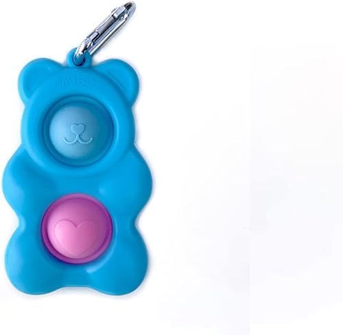 Top Trenz - OMG Pop Fidgety - Mega Llavero de juguete sensorial para apretar (osito gominola azul)