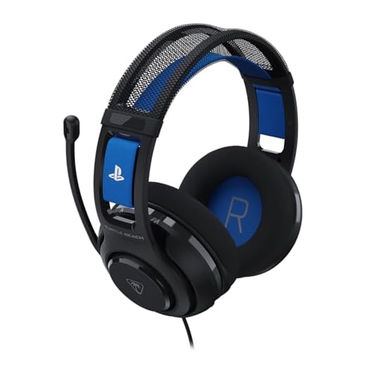 Turtle Beach Atlas 200 Schwarz Wired Gaming Headset für PS5 und PS4 - offiziell lizenziert für Playstation