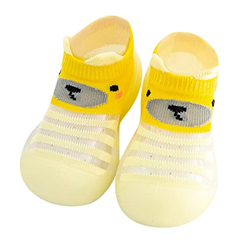 Toddler Shoes Baby First Walking Non-Skid Shoes Infant Boys Girls Print Breathable Knit Mesh Socks Shoes Slippers