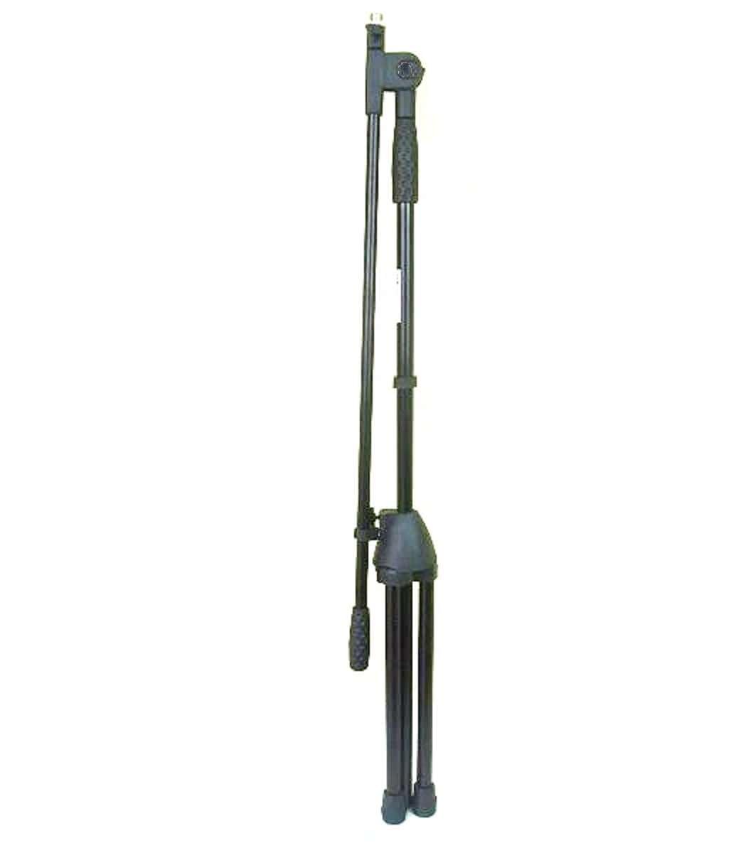 2 x ADAM HALL Eco Mikrofonständer Mikrofonstativ S5BE mit Galgen/Schwenkarm, Höhe 98 bis 162 cm, Schwarz