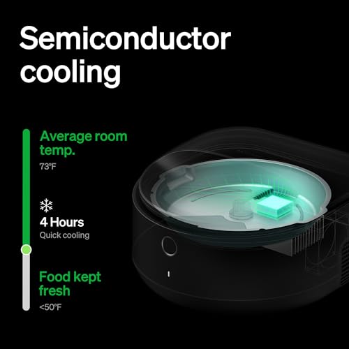 Petlibro POLAR-AF109 Automatic Cat Feeder Wet Food Refrigerated New Upgraded App Control,3 Days Freshness 3 Meals,Semiconductor Cooling&Quick Chills Wet Food Dispenser,Polar Wifi Timed Auto Pet Feeder thumb #1