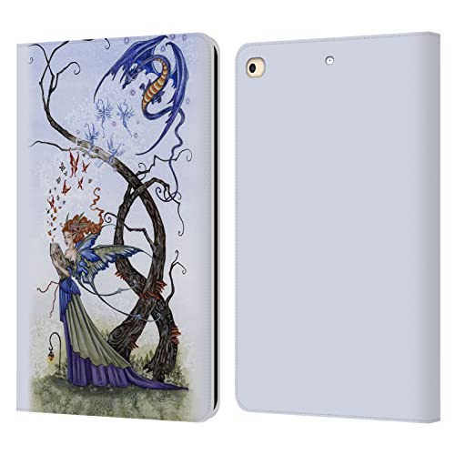 Étui Dragon Amy Brown pour iPad 9.7 (2017/2018) en cuir avec fentes cartes