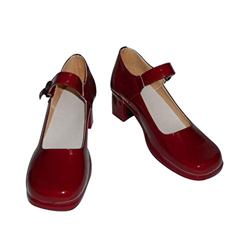 YuanCos KProject Homura RedClan Akanoo Sutorein Kushina Cosplay Shoes H016 (Female US 8/EU39)