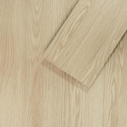 Mysflosy Peel and Stick Floor Tiles, Self-Adhesive Luxury Vinyl Flooring Plank, 6'' x 36'', 12 Pack...