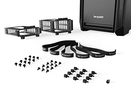 Silent Base 601 Window Black Case PC con 2 ventole Pure Wings 2 140mm, supporto radiatori fino a 360mm, compatibile con schede madri E-ATX - Case PC - Immagine 8