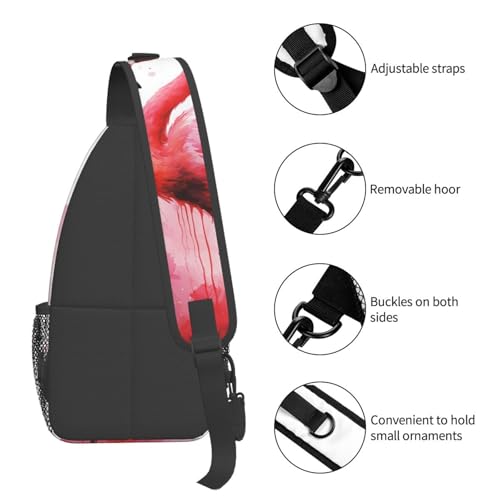 Bolso pequeño de bandolera para senderismo unisex negro miniatura 5