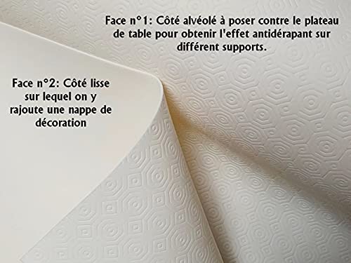 Sous nappe ovale 140x180 cm de protection table MadeInNature