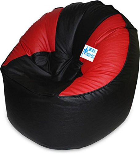Image of XXXL Muddha Chair Without Beans (Black and RED)