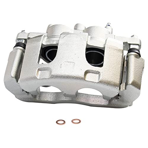 Image of TRQ Front Left Brake Caliper w /Bracket Drivers Side | For 2008-2009 Buick LaCrosse 2006-2011 Lucerne Cadillac DTS 2014-2016 Chevrolet Impala Limited