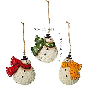 5 Pack Rustic Metal Double-Sided Christmas Tree Ornaments Tin Santa Snowman Decorations Hanging Pendants Ornaments Christmas Hanging Ornament Xmas Holiday Decor 5 Pack Rustic Metal Double Sided Christmas Tree Ornaments Tin Santa Snowman Decorations Hanging Pendants Ornaments Christmas Hanging Ornament Xmas Holiday Decor