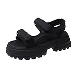 sandalias para mujer Plataforma de Sandalias para Mujeres, Tobillos con Ocio, Arco de Dedo Abierto para Apoyar Sandalias