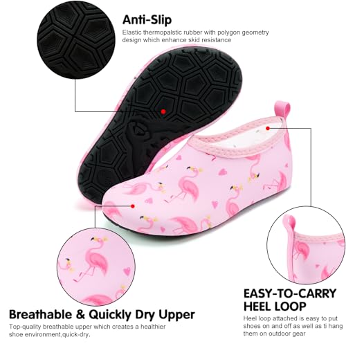 Image of VIFUUR Kids Water Shoes Girls Boys Quick Dry Aqua Socks for Beach Swim Outdoor Sports