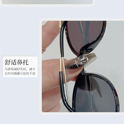 Lunettes de soleil de luxe style rétro chic finition thé léopard - 3