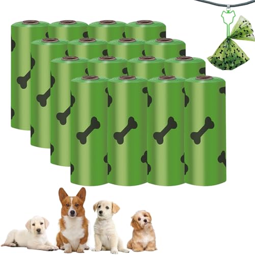 Image of 240 Count 13 inch x 9 inchDog Poop Bags Rolls, Leakproof Strong & Sturdy Waste Bags for Doggie Cat Pet,Eco-Friendly Leak-Proof Pet Poop Bags for Doggy | Scented