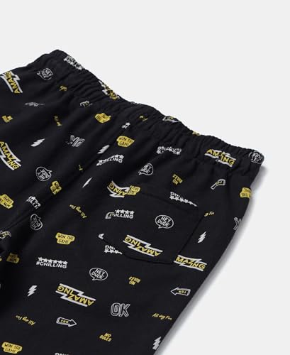 Image of Jockey CB03 Boys Super Combed Cotton French Terry Printed Shorts with Turn Up Hem Styling (Colors & Prints May Vary)