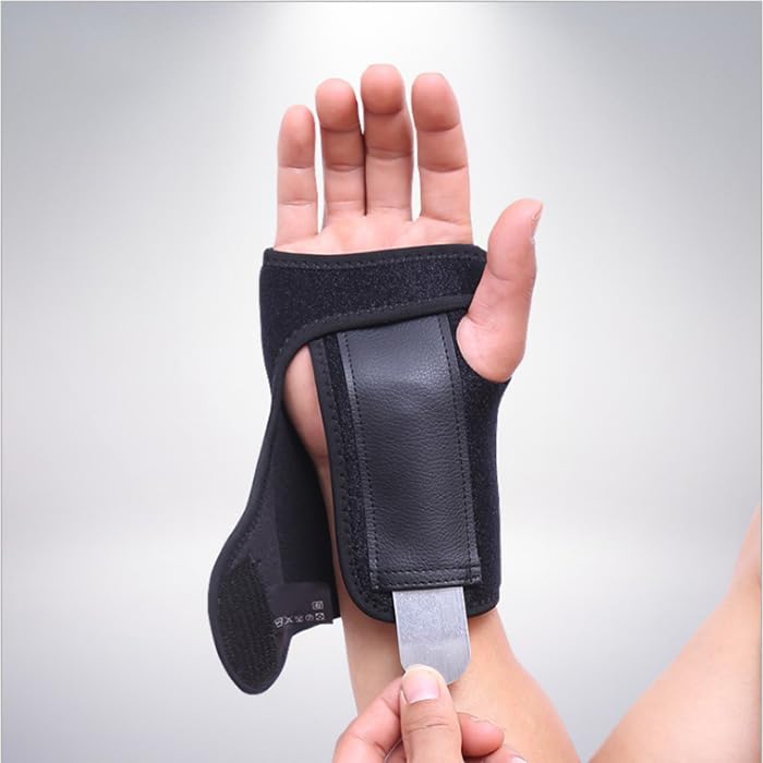 Compression Wrist Support Brace for Men & Women, Gray, Right - Image 4