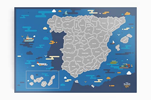 Rasca Viajeros Mapa rascable España