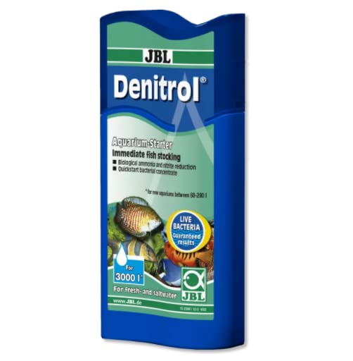 JBL Denitrol 100 ml, Bacteria starter for adding aquarium fish to freshwater and saltwater aquariums