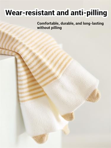 Newborn Baby Knee High Socks Girl Boy Infant Toddler Cotton Uniform Seamless Tube Long Stockings Socks4