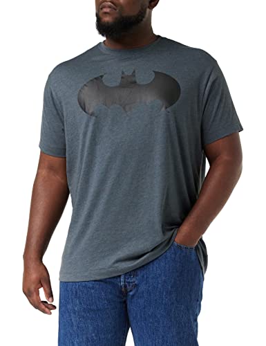 Photo de DC Comics T-Shirt Mono Batman pour Homme, Gris (chiné foncé), Taille XL