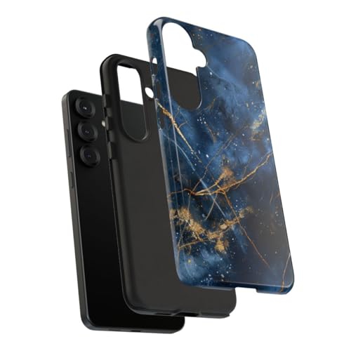 Coque marbre bleu Samsung S25 Plus accessoire mode tendance chic - 4