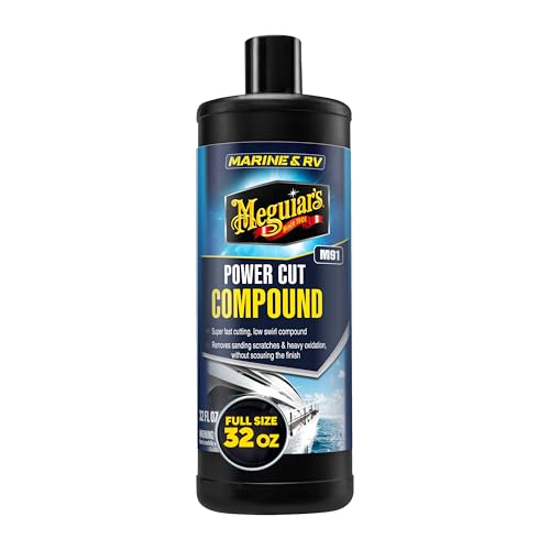 Meguiar's M9132 Marine/RV Power Cut Compound - 32 Oz Bottle (Packaging May Vary)
