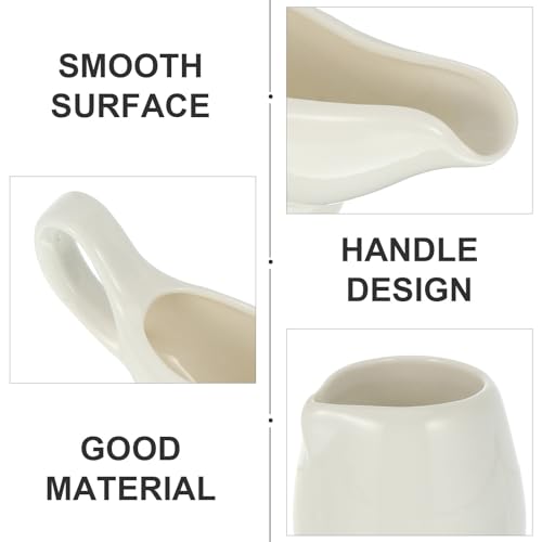 Tazas de cerámica para salsa con asa que evitan manchas en la mesa 7