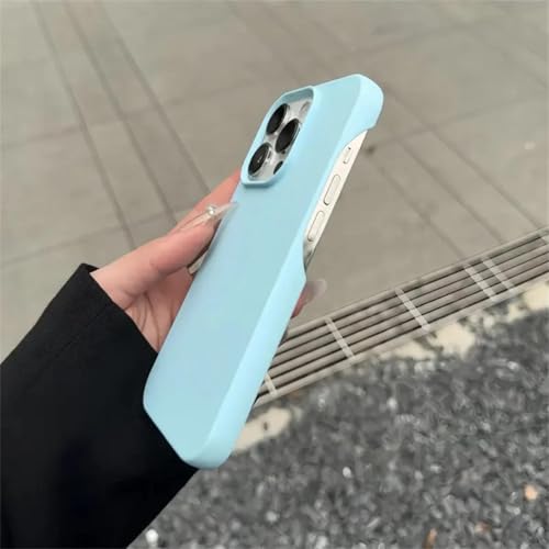 Coque iPhone 13 Pro Max silicone souple brillante étui de protection fluorescent bleu