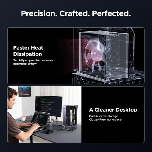 Image of UGREEN External Graphics Dock 850W Power Supply, 80 Plus Gold Certified | ATX 3.1 PSU, OCuLink&USB4 | 64Gbps /40Gbps, Compatible with GPUs like NVIDIA /AMD /Intel for Laptops /Handhelds /Mini PCs