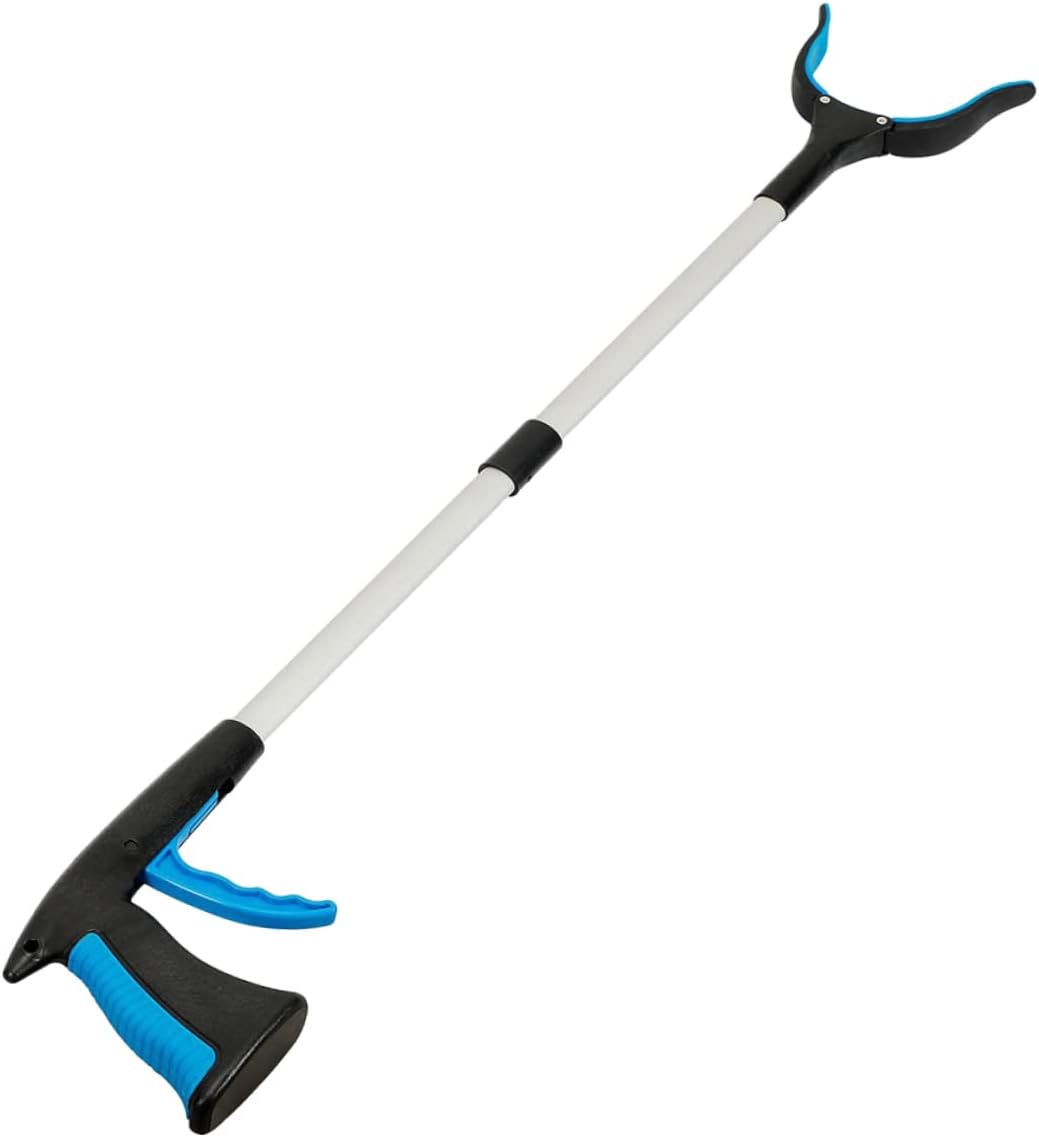 2pcs Reach Hand Tool Trash Picker Folding Grabber Elderly Disabled Aid Wide Clamp for