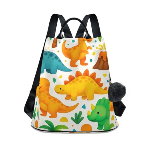 Sac à dos antivol femme dinosaures pour le voyage et la ville