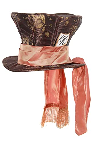 elope Disney Deluxe Mad Hatter Costume Hat for Kids with Peach Sc...