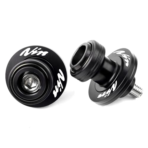 Image of Compatible with Ninja 650 2025 Ninja 500 SE Ninja 400 NINJA 1000 SX 2017-2025 2026 ZX6R 636 ZX10R ZX-4RR ZH2 CNC Motorcycle Swingarm Spool Sliders Stand Screws (Black)